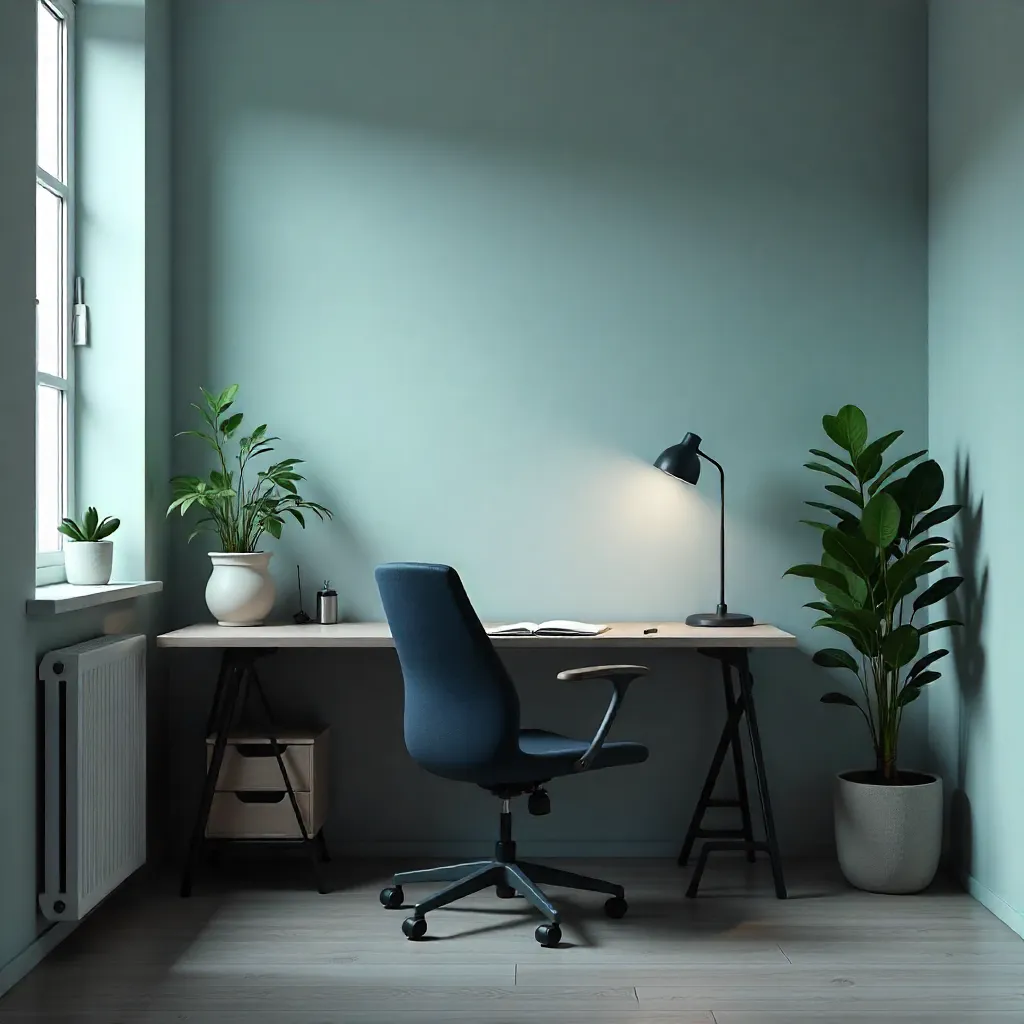 Simple workspace with clean lines and natural light
